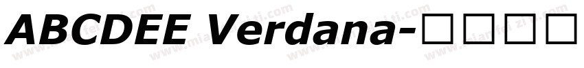 ABCDEE Verdana字体转换